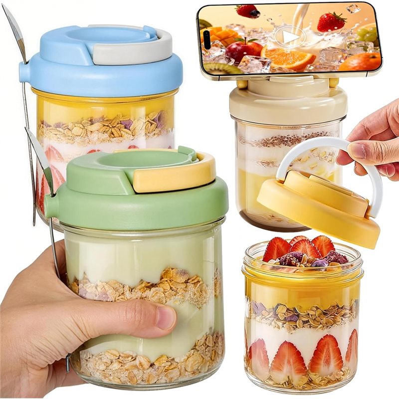 Meal Prep Overnight Oats - أوعية الشوفان الليلي من KYCOR مع