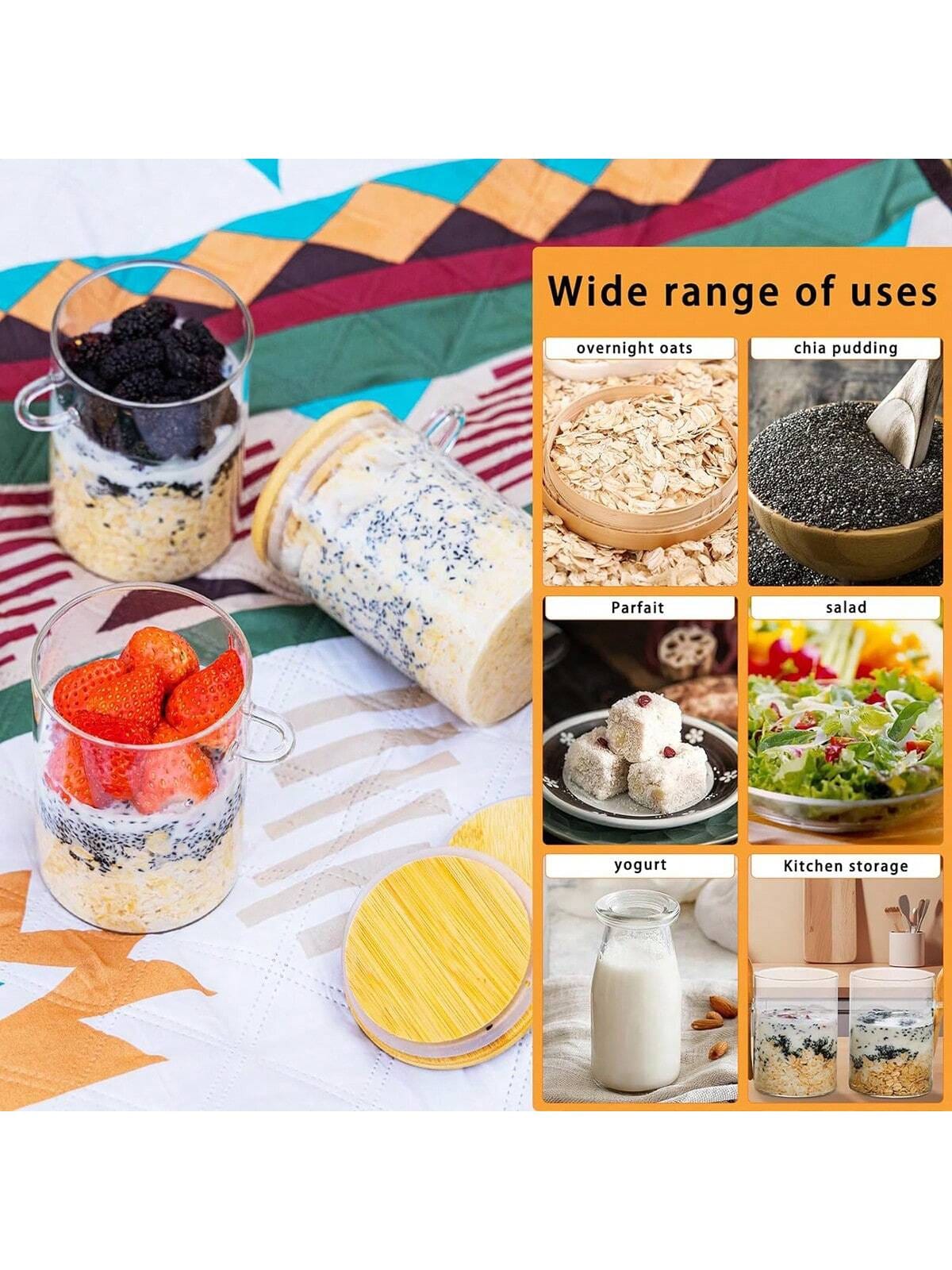 4 عبوات من أوعية الشوفان الليل - مراجعة Meal Prep Overnight Oats وسعره