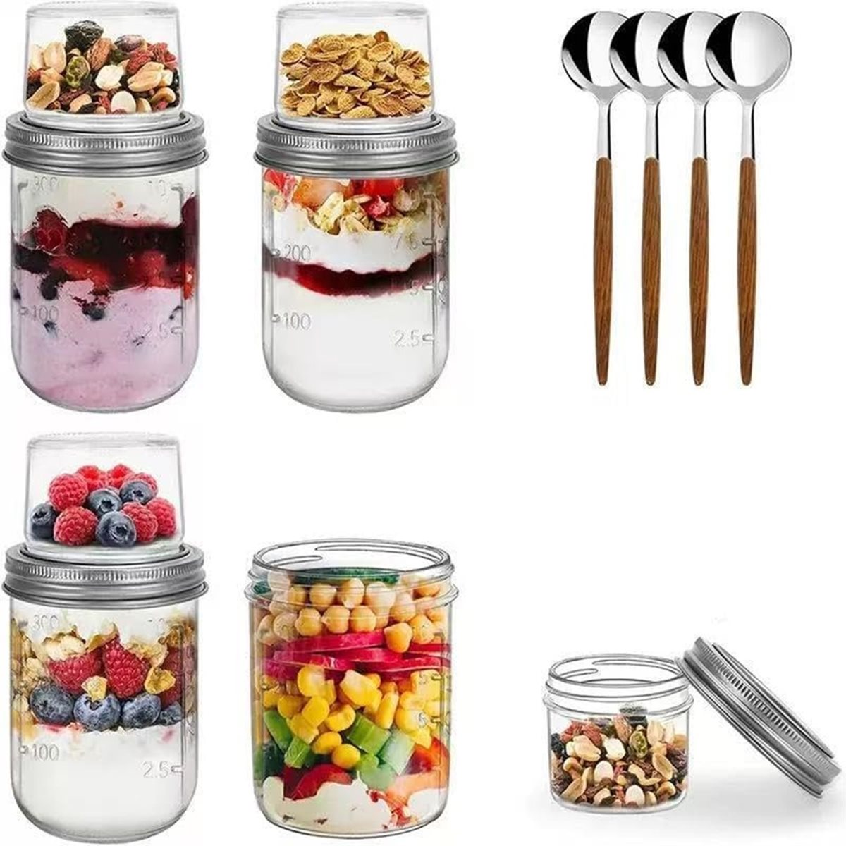 حاويات BAAE للشوفان الليلي مع  - مراجعة Meal Prep Overnight Oats وسعره