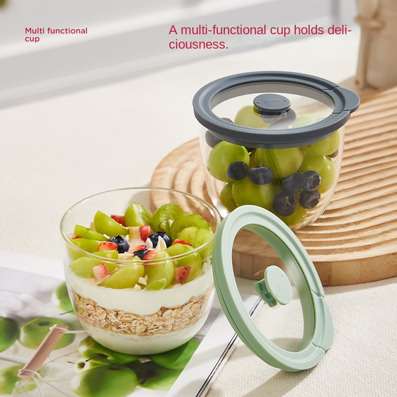 وعاء زجاجي لتخزين الشوفان اللي - مراجعة Meal Prep Overnight Oats وسعره