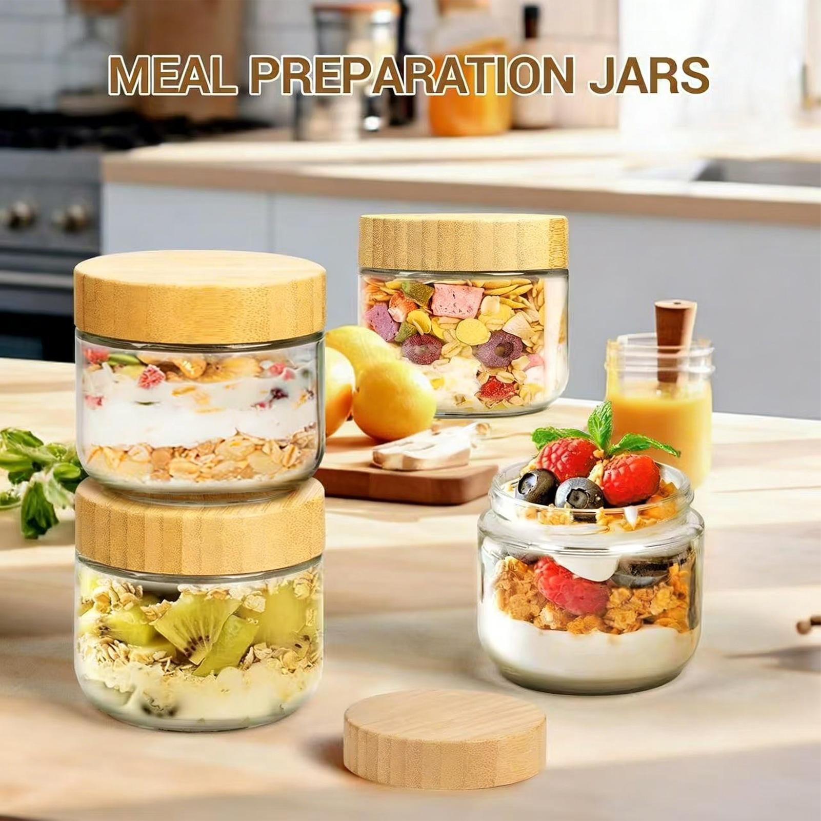 حاويات زجاجية للشوفان المخمر 4 - مراجعة Meal Prep Overnight Oats وسعره